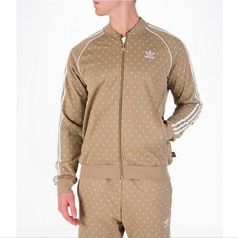 Pharrell Williams × Adidas HU Hiking Track Jacket and Pants Set Tan Large Medium - Picture 1 of 15